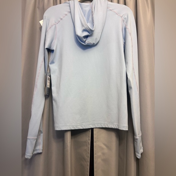 ASICS NWT  Light Blue Quarter Zip Hoodie size Small - Picture 6 of 8